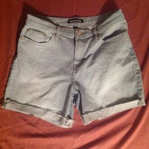 NWOT Striped Denim Calvin Klein Jean Shorts